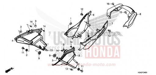 COUVERCLE LATERAL CBF300NAJ de 2018